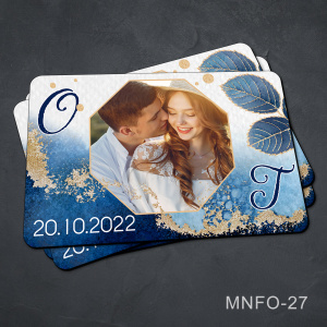Marturii nunta - magnet personalizat cu poza - MNFO-27