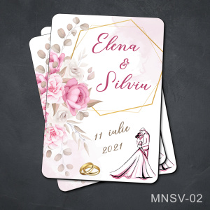Marturii nunta - magnet personalizat - MNSV-02