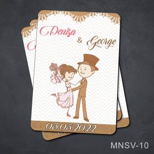 Marturii nunta - magnet personalizat - MNSV-10