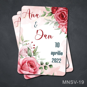Marturii nunta - magnet personalizat - MNSV-19