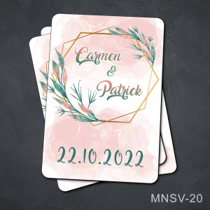Marturii nunta - magnet personalizat - MNSV-20