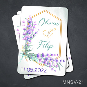 Marturii nunta - magnet personalizat - MNSV-21